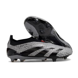 adidas Predator Elite Sin Cordones FG Carbón Negro 