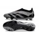 adidas Predator Elite Sin Cordones FG Carbón Negro 