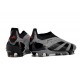 adidas Predator Elite Sin Cordones FG Carbón Negro 