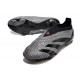 adidas Predator Elite Sin Cordones FG Carbón Negro 