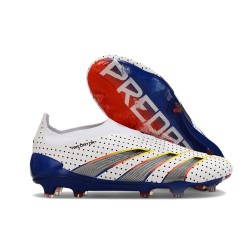 adidas Predator Elite Sin Cordones FG Blanco Gris Azul