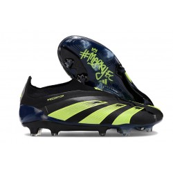 adidas Predator Elite Sin Cordones FG Negro Verde