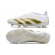 adidas Predator Elite Sin Cordones FG Blanco Dorado