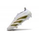 adidas Predator Elite Sin Cordones FG Blanco Dorado