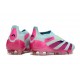 adidas Predator Elite Sin Cordones FG Casi Azul Rosa