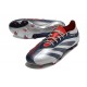 Botas de fútbol adidas Predator 24 Elite FG Plateado Negro Rojo