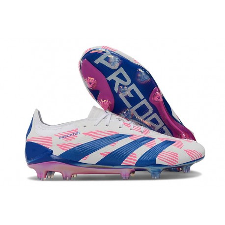 Botas de fútbol adidas Predator 24 Elite FG Blanco Rosa Azul
