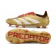 Botas de fútbol adidas Predator 24 Elite FG Dorado Blanco Rojo