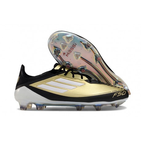 adidas F50 Elite FG Dorado Met Negro Blanco