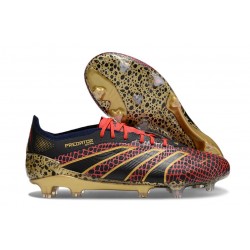 Botas de fútbol adidas Predator 24 Elite FG Rojo Oro Negro
