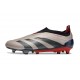 adidas Predator Elite Sin Cordones FG Platino Met Aurora Negro Carbón