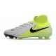 Nike Phantom Luna 2 Elite Nu FG Plateado metalizado Negro Voltio
