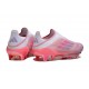 Adidas F50 + Sin Cordones FG Rosa Blanco
