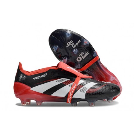 adidas Predator Elite Fold-over Tongue FG X MOMENTS Negro Blanco Rojo