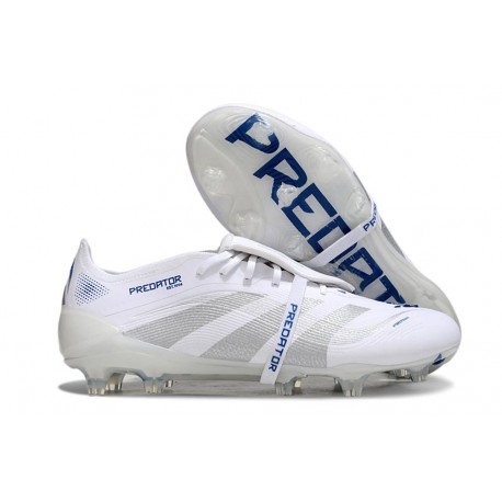adidas Predator Elite Fold-over Tongue FG Blanco Plateado Met Bright Royal