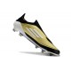Zapatilla adidas F50 Elite Laceless FG Dorado Met Negro Blanco