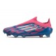 Zapatilla adidas F50 Elite Laceless FG Solar Azul Ftwr Blanco Solar Rosa