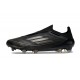 Zapatilla adidas F50 Elite Laceless FG Negro Hierro Met Dorado Met