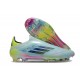 Zapatilla adidas F50 Elite Laceless FG Casi Azul Azul Semilúcido Semi Amarillo Solar