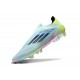 Zapatilla adidas F50 Elite Laceless FG Casi Azul Azul Semilúcido Semi Amarillo Solar