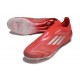 Zapatilla adidas F50 Elite Laceless FG Rojo Plateada