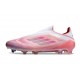 Zapatilla adidas F50 Elite Laceless FG Rosa Blanco