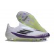 Zapatilla adidas F50 Elite Laceless FG X Messi Ftwr Blanco Negro Morado Unity