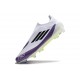 Zapatilla adidas F50 Elite Laceless FG X Messi Ftwr Blanco Negro Morado Unity