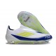 Zapatilla adidas F50 Elite Laceless FG Blanco Amarillo Solar Azul Lúcido