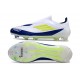 Zapatilla adidas F50 Elite Laceless FG Blanco Amarillo Solar Azul Lúcido