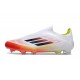 Zapatilla adidas F50 Elite Laceless FG Blanco Negro Amarillo Solar