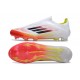 Zapatilla adidas F50 Elite Laceless FG Blanco Negro Amarillo Solar