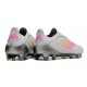 Zapatilla adidas F50 Elite Laceless FG Gris Rosa