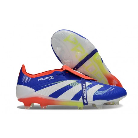 adidas Predator Elite Fold-over Tongue FG Azul Blanco Rojo
