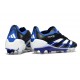 Tacos de Futbol adidas Predator Elite FG Negro Azul Lúcido Blanco