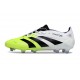Tacos de Futbol adidas Predator Elite FG Blanco Negro Limón Lúcido