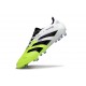 Tacos de Futbol adidas Predator Elite FG Blanco Negro Limón Lúcido