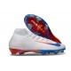 Bota Nike Zoom Mercurial Superfly X Elite FG Blanco Azul Rojo