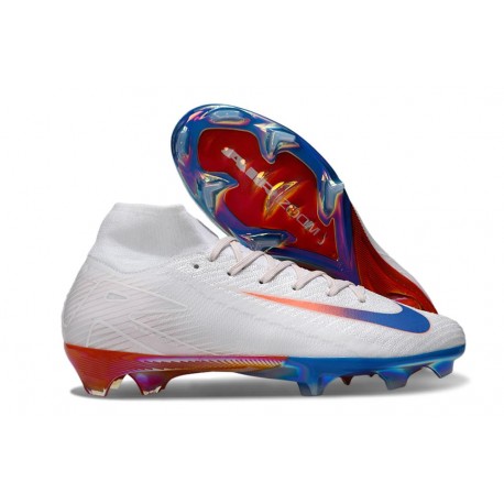Bota Nike Zoom Mercurial Superfly X Elite FG Blanco Azul Rojo