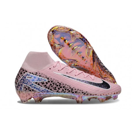 Bota Nike Zoom Mercurial Superfly X Elite FG Rosa Negro