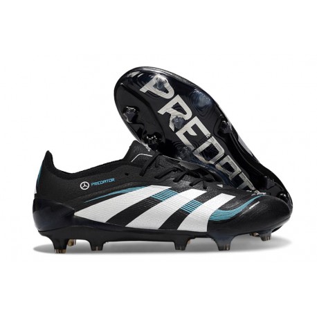 Tacos de Futbol adidas Predator Elite FG Negro Blanco Azul
