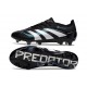 Tacos de Futbol adidas Predator Elite FG Negro Blanco Azul