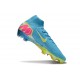 Bota Nike Zoom Mercurial Superfly X Elite FG Azul Amarillo