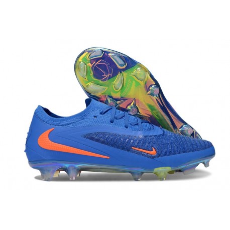Bota de Futbol Nike Phantom 6 Elite FG Azul Naranja