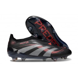 Botas adidas Predator Elite 25 LL FG Negro Gris Four Rojo Lúcido