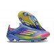 Adidas F50 + Sin Cordones FG Azul Fusion Limón Lúcido Rosa Lúcido