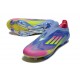 Adidas F50 + Sin Cordones FG Azul Fusion Limón Lúcido Rosa Lúcido