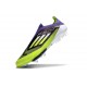 Adidas F50 + Sin Cordones FG Morado Rush Ftwr Blanco Limón Lúcido