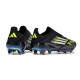 Adidas F50 + Sin Cordones FG Negro Limón Lúcido Blanco