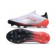 Zapatilla adidas F50 Elite Laceless FG Blanco Negro Rojo